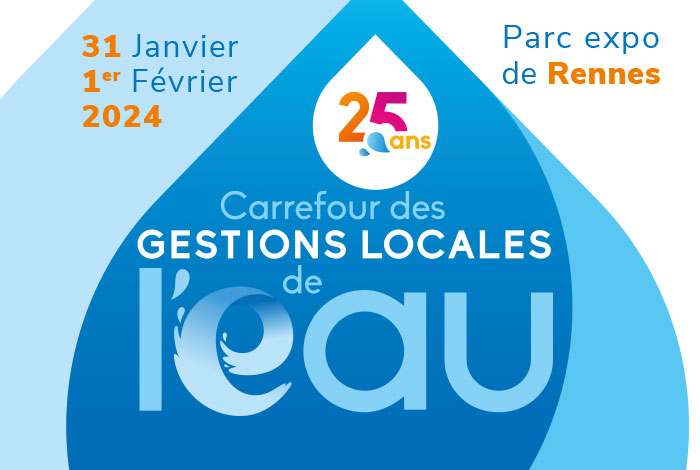 Lire la suite à propos de l’article  Carrefour des Gestions locales de l’eau à Rennes. 31 Janvier et 1er Février 2024